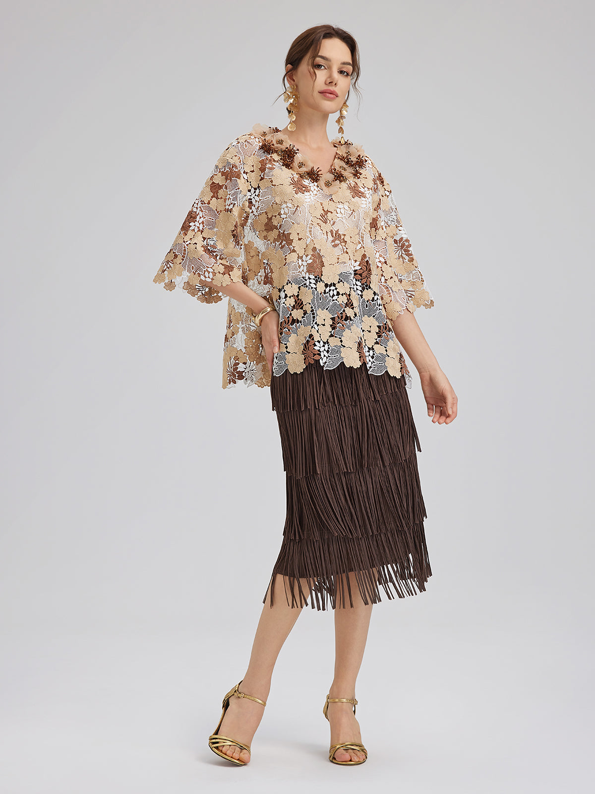 Western Knight Fringe Skirt