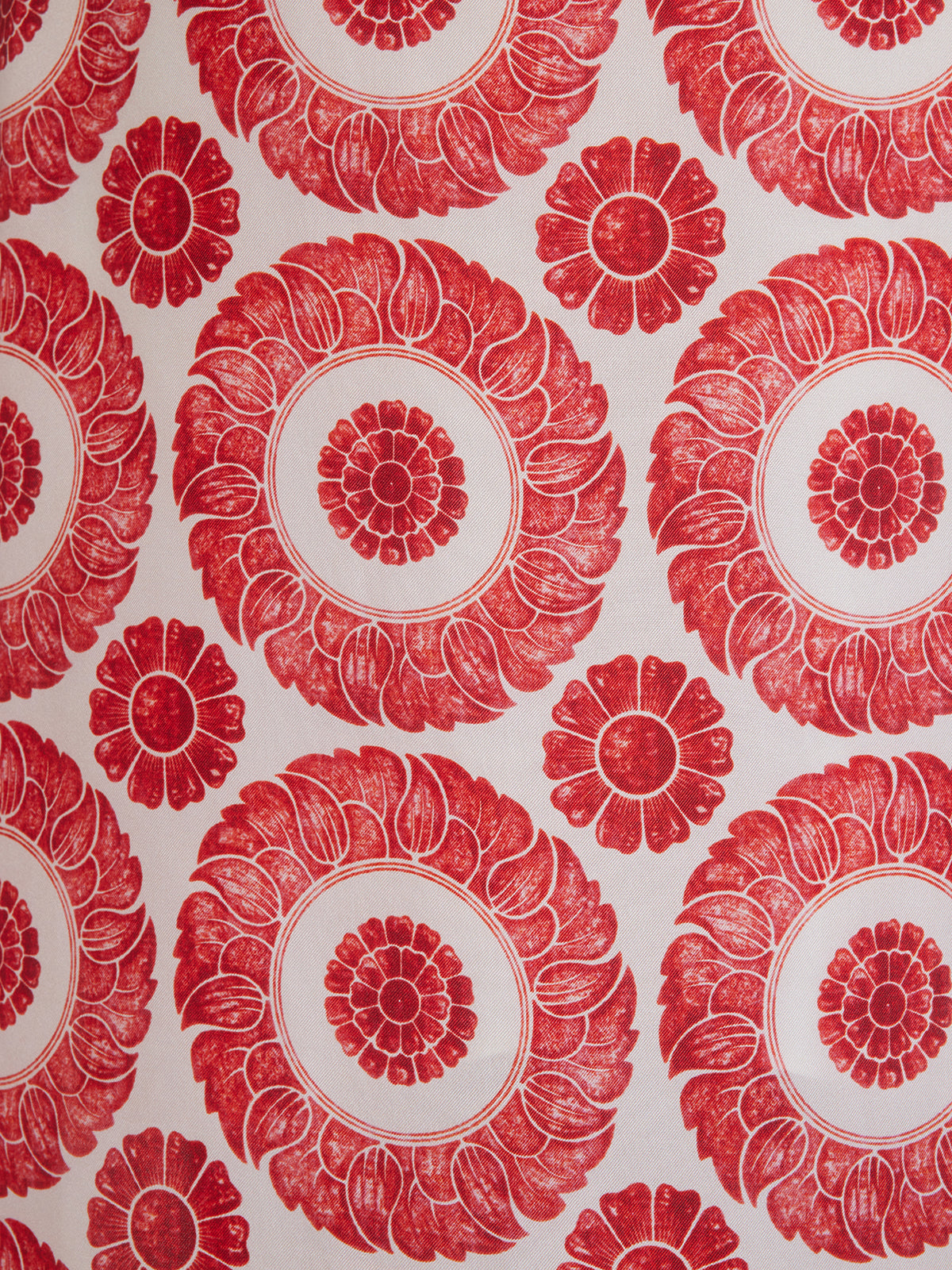 Silk Printed Wrap-Around Tie Skirt