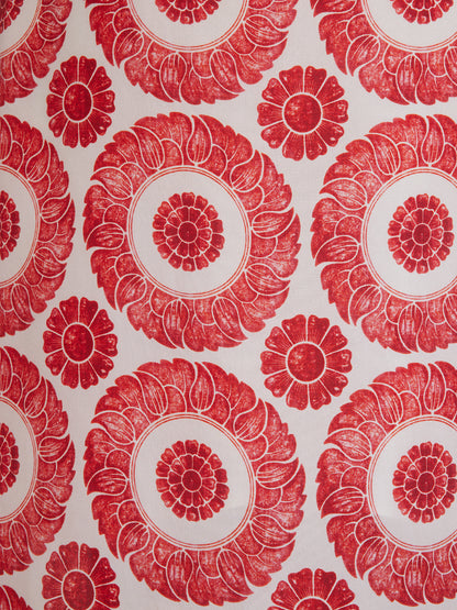 Silk Printed Wrap-Around Tie Skirt