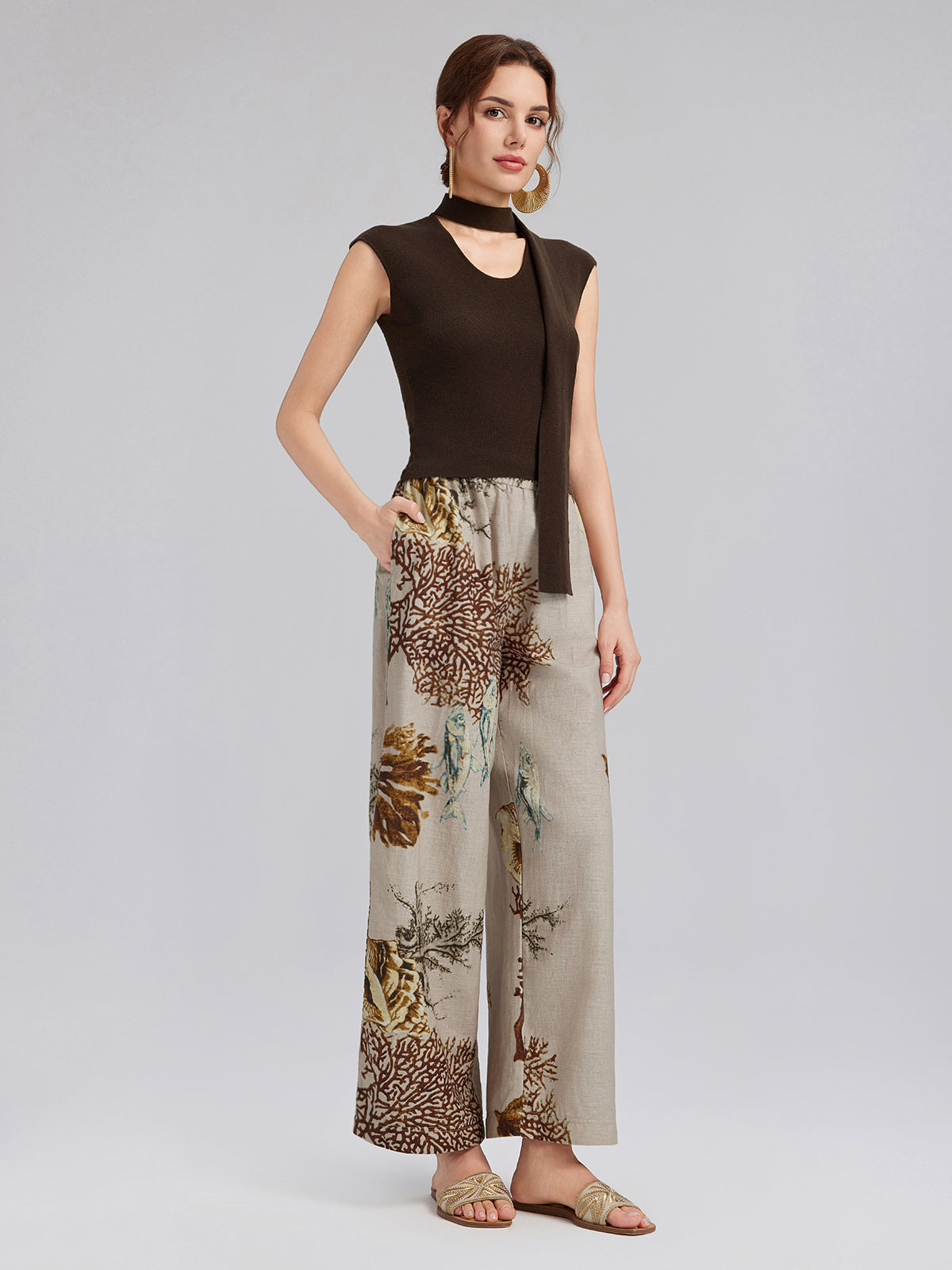 Artistic Ribbon Knit Top