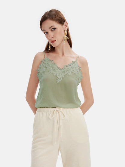 French Lace Velvet Camisole