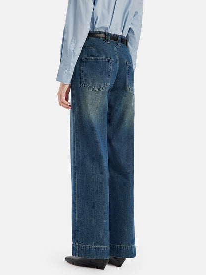 Soft High-Waist Wide-Leg Jeans