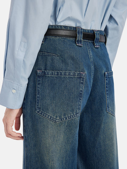 Soft High-Waist Wide-Leg Jeans