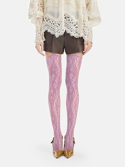 French Court Lace Tights