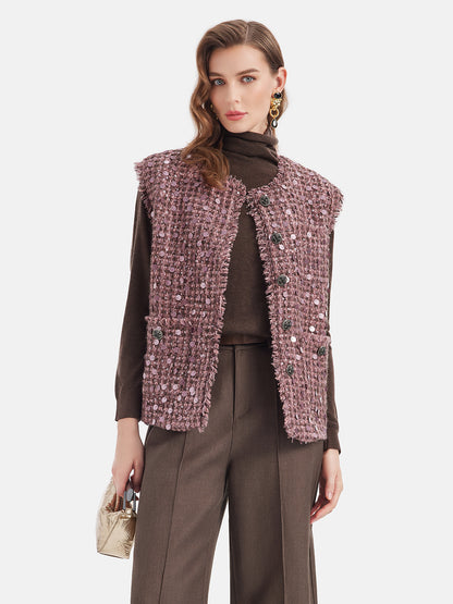 Glamorous Sequin Vest Jacket