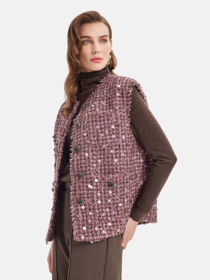 Glamorous Sequin Vest Jacket