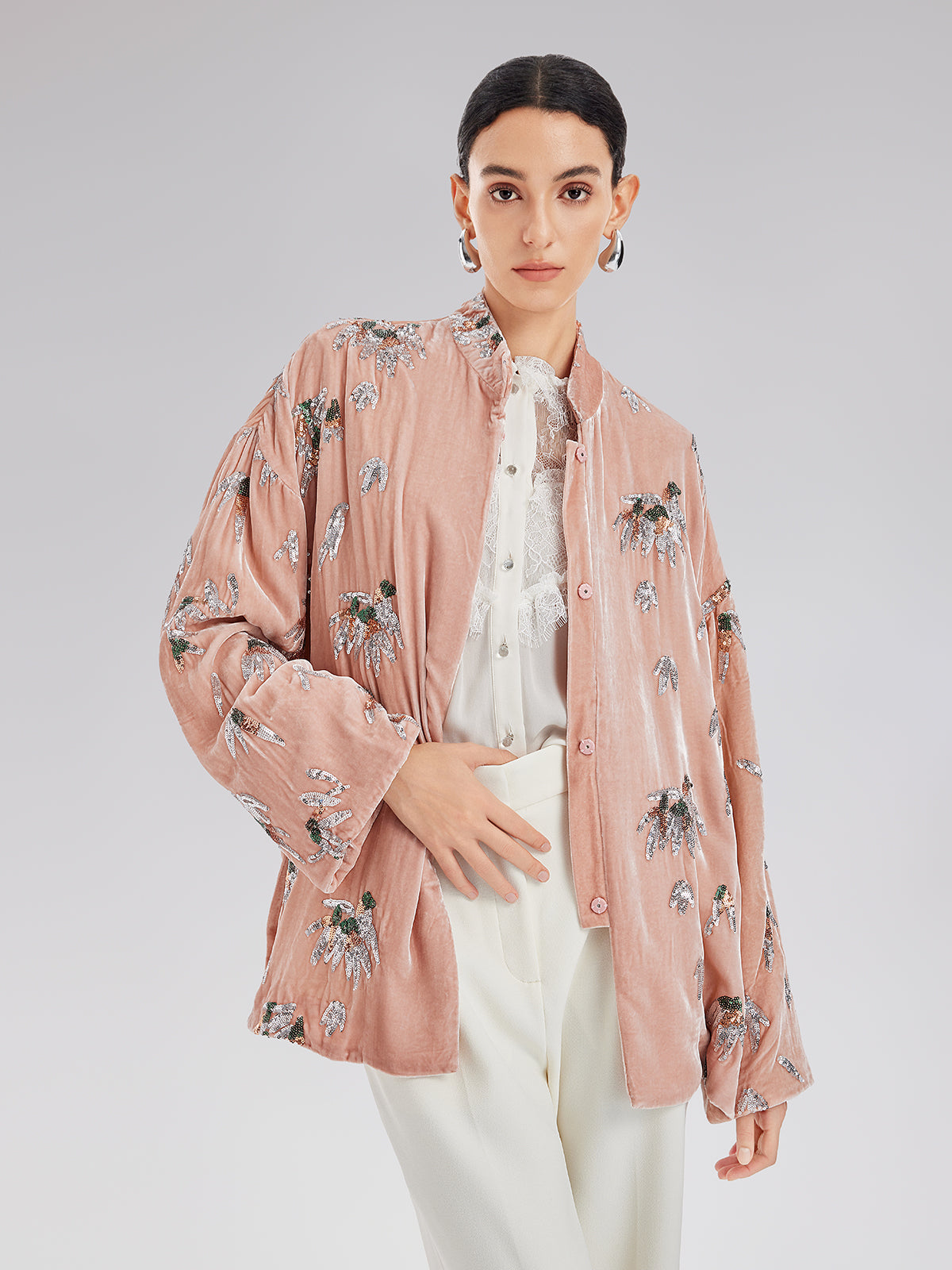 Modern wardrobe item with balanced proportions and refined cut