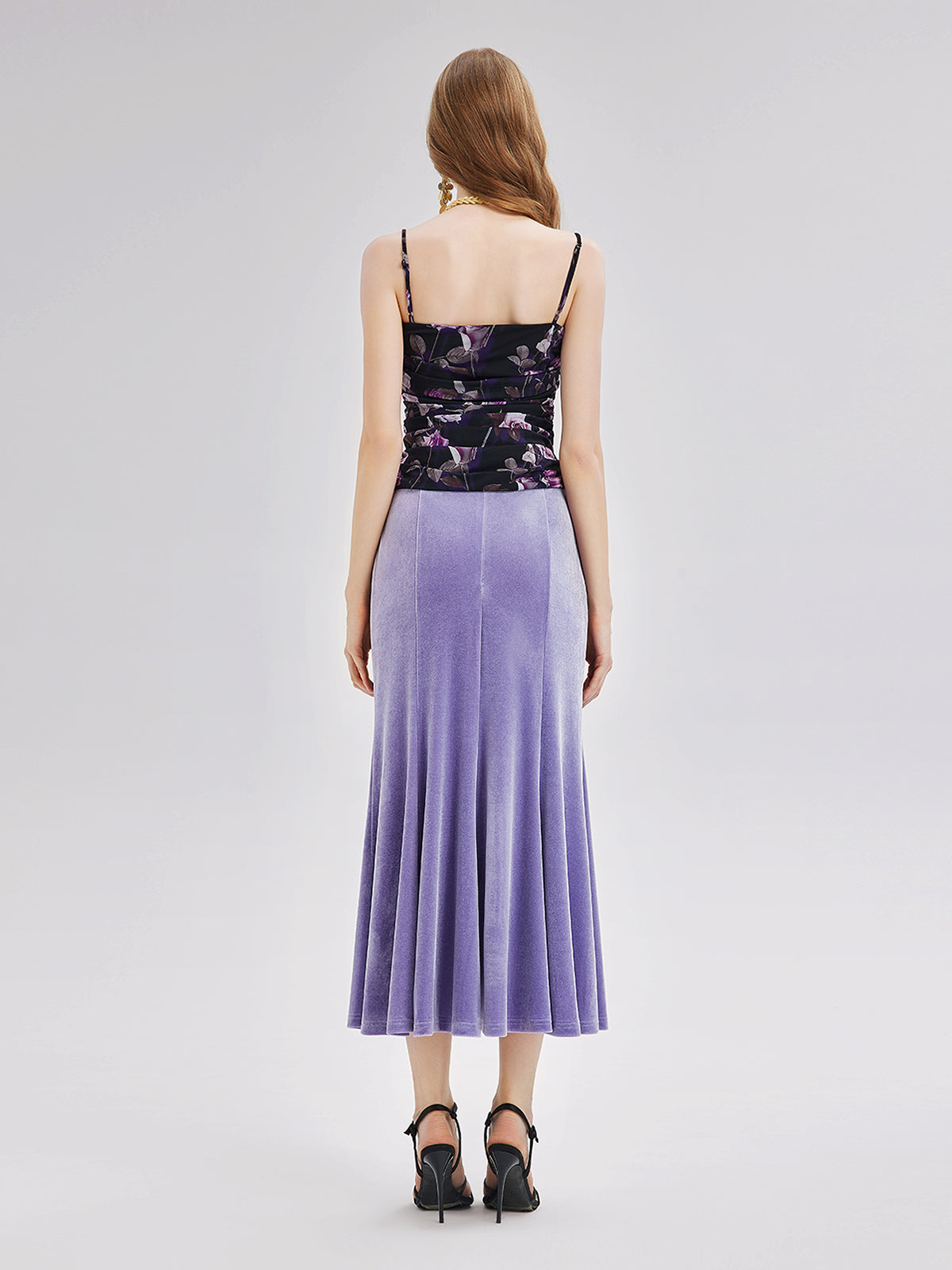 Velvet High-waisted Mermaid Skirt