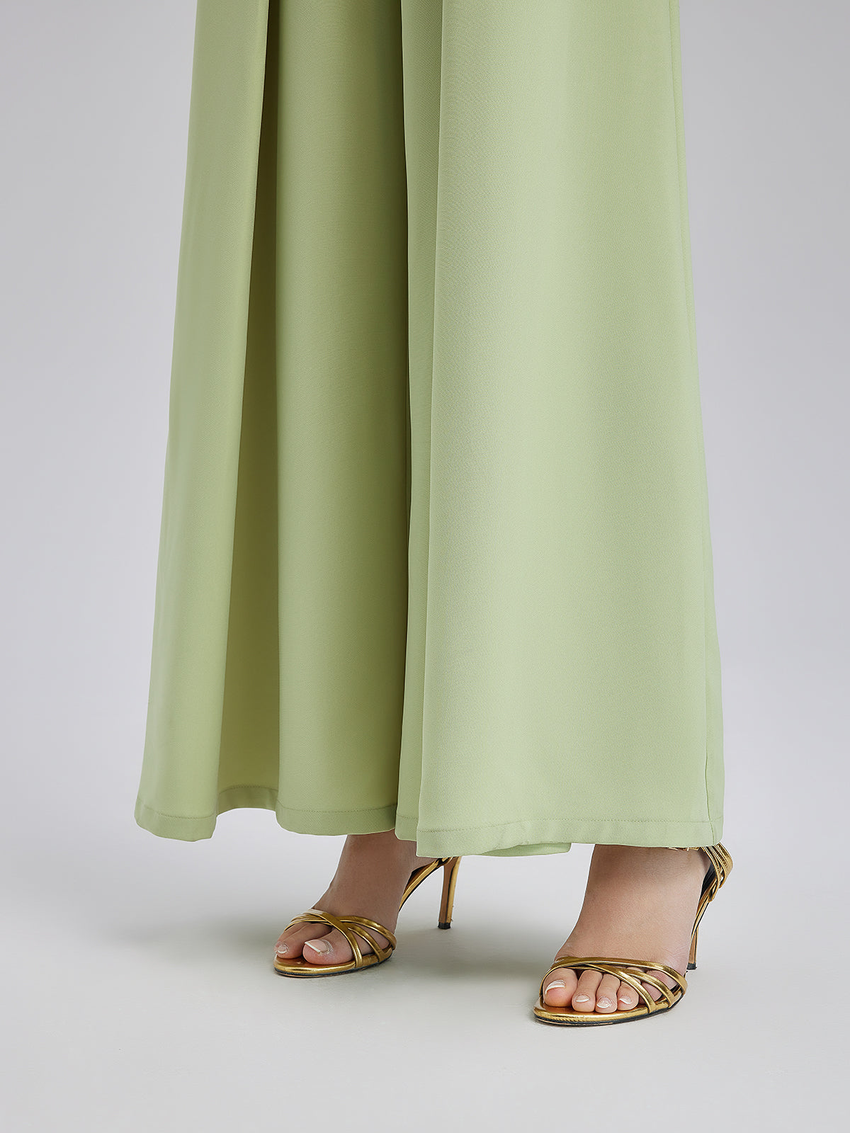 Cape-Style Jumpsuit with Wide Legs