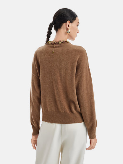 Heritage Chic Minimalist Cashmere Pullover