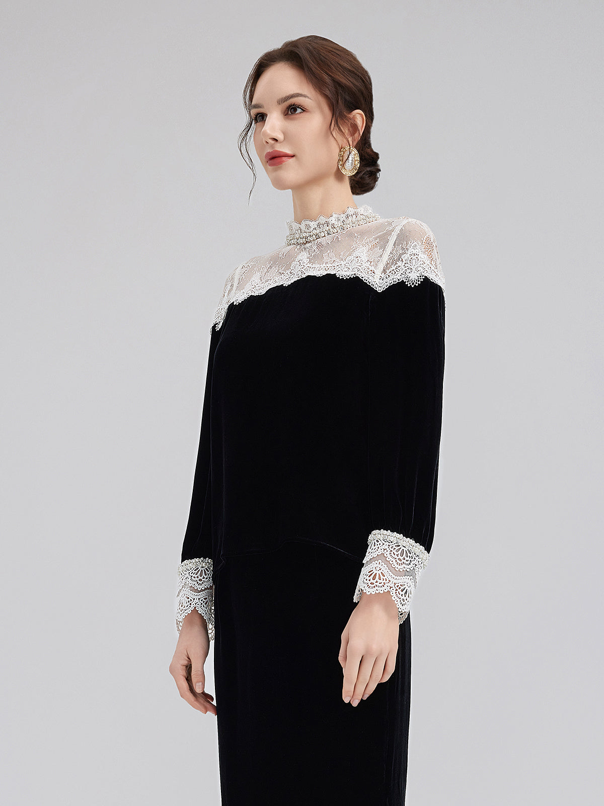 Lace Velvet Luxe Top