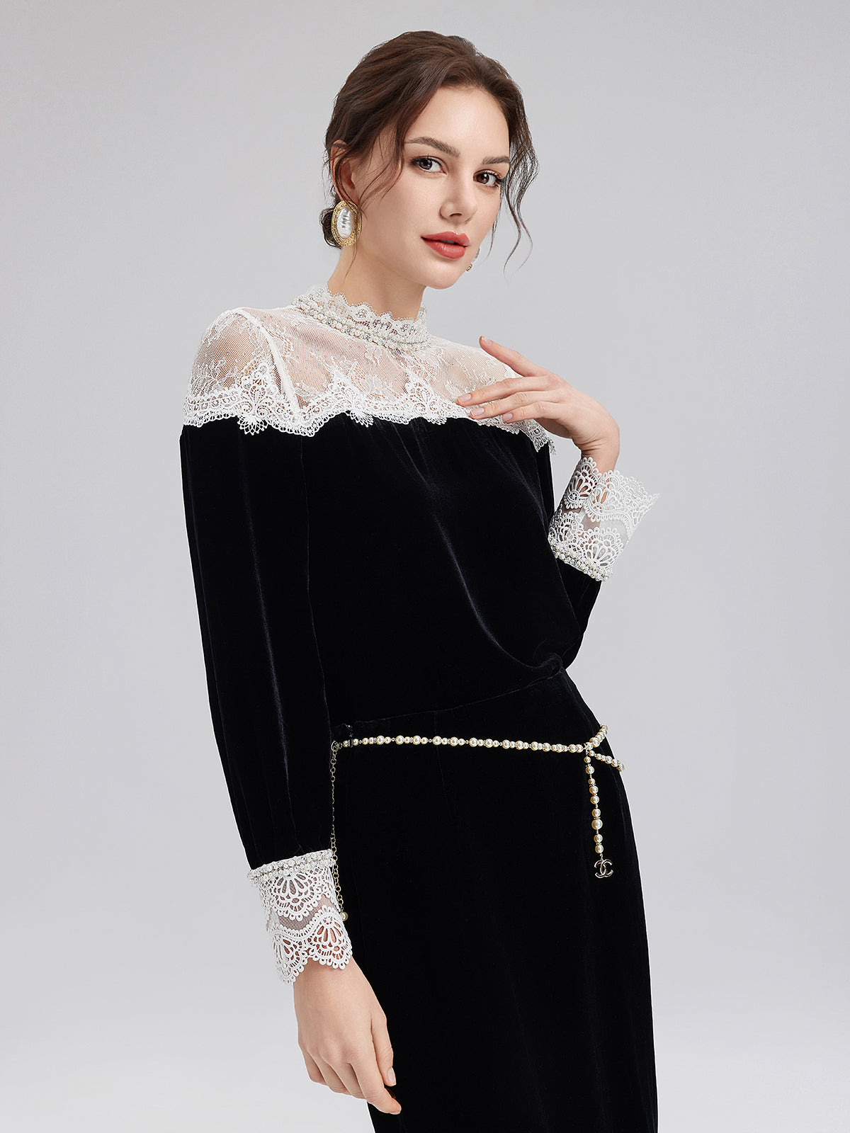 Lace Velvet Luxe Top