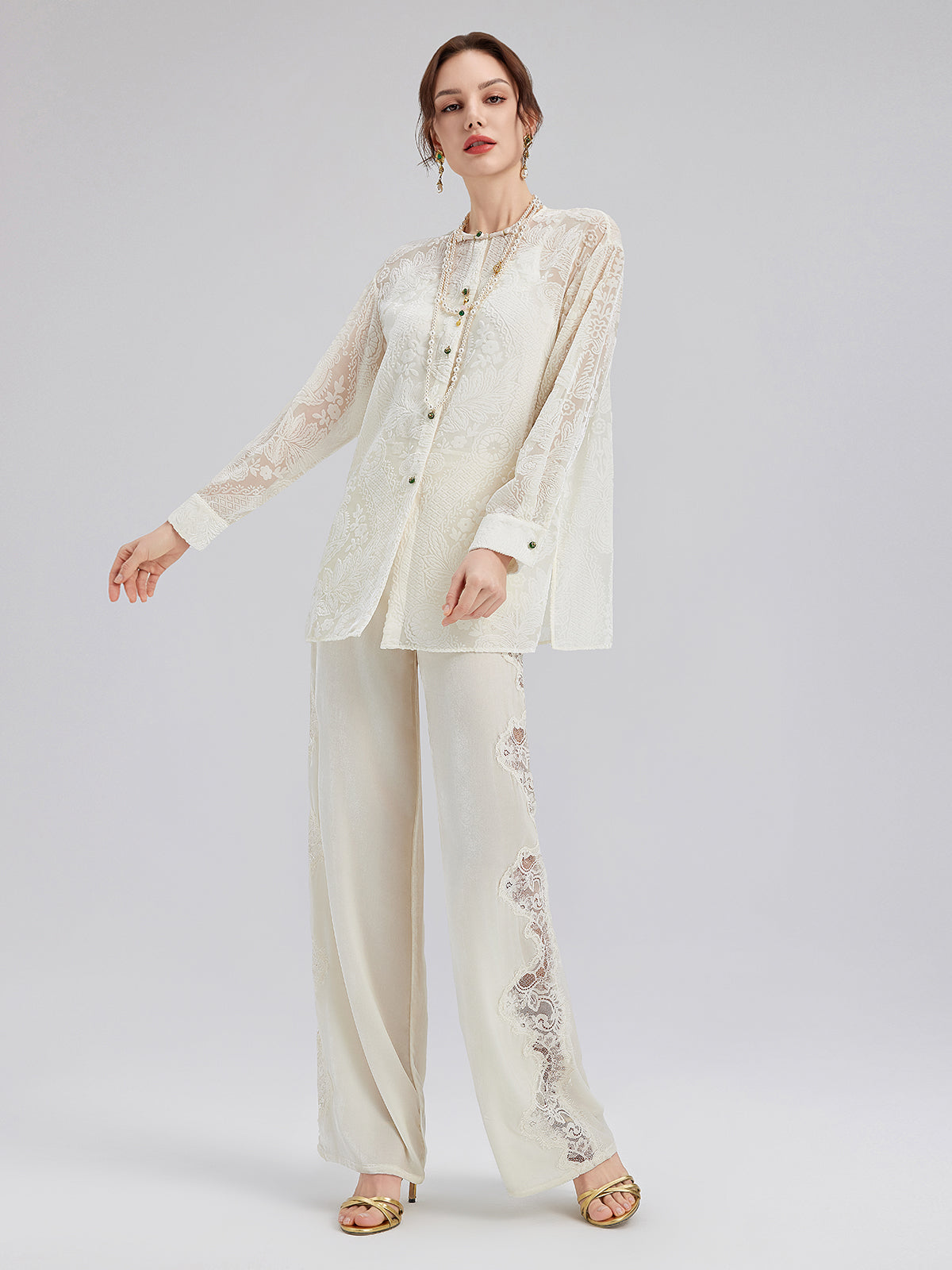 Classic Neo Chinese Style Long Shirt