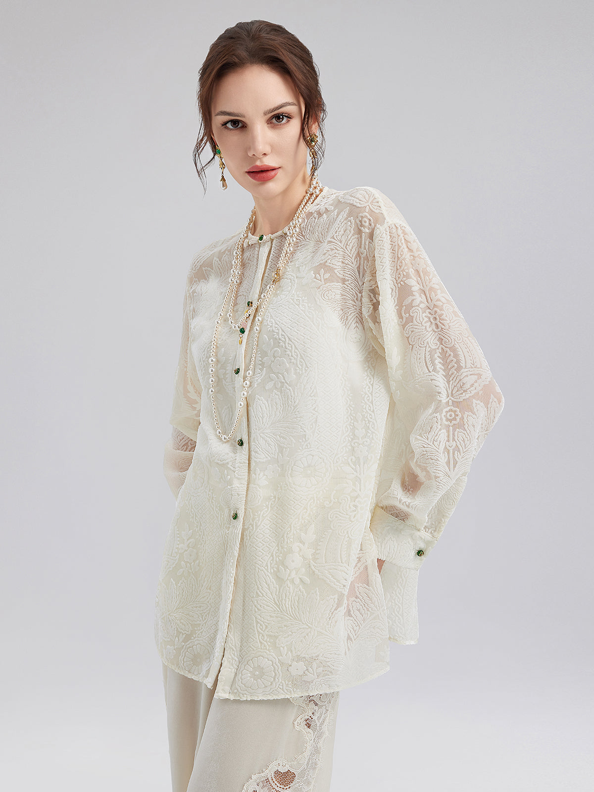 Classic Neo Chinese Style Long Shirt