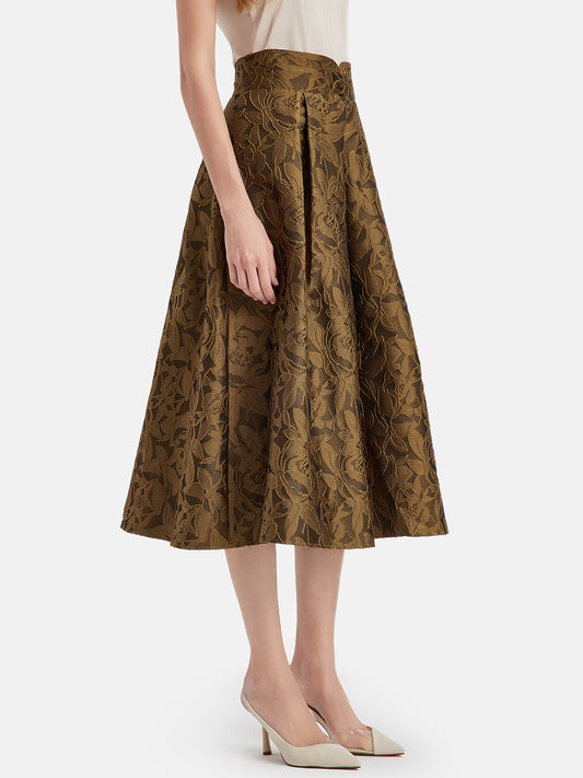 Jacquard Midi Skirt