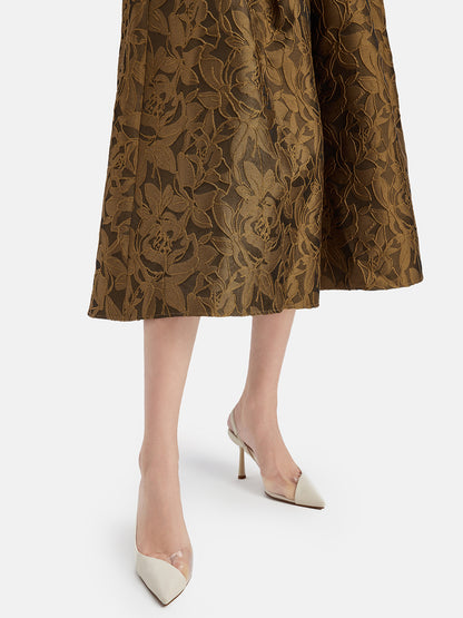 Jacquard Midi Skirt