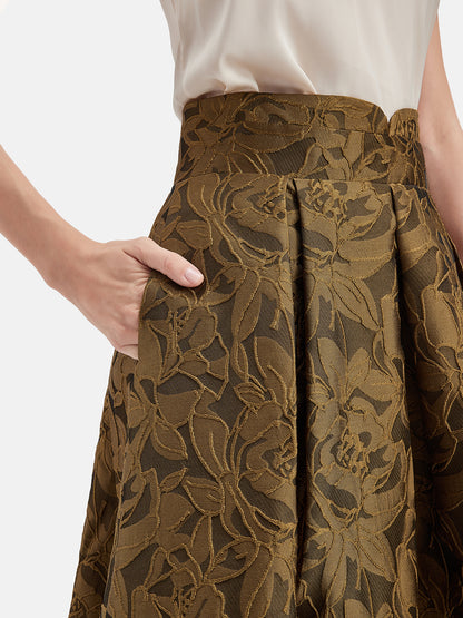 Jacquard Midi Skirt