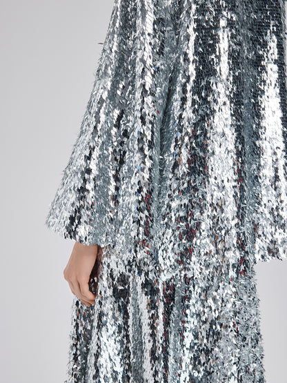 Sparkling Oversized-fit Sequin Top