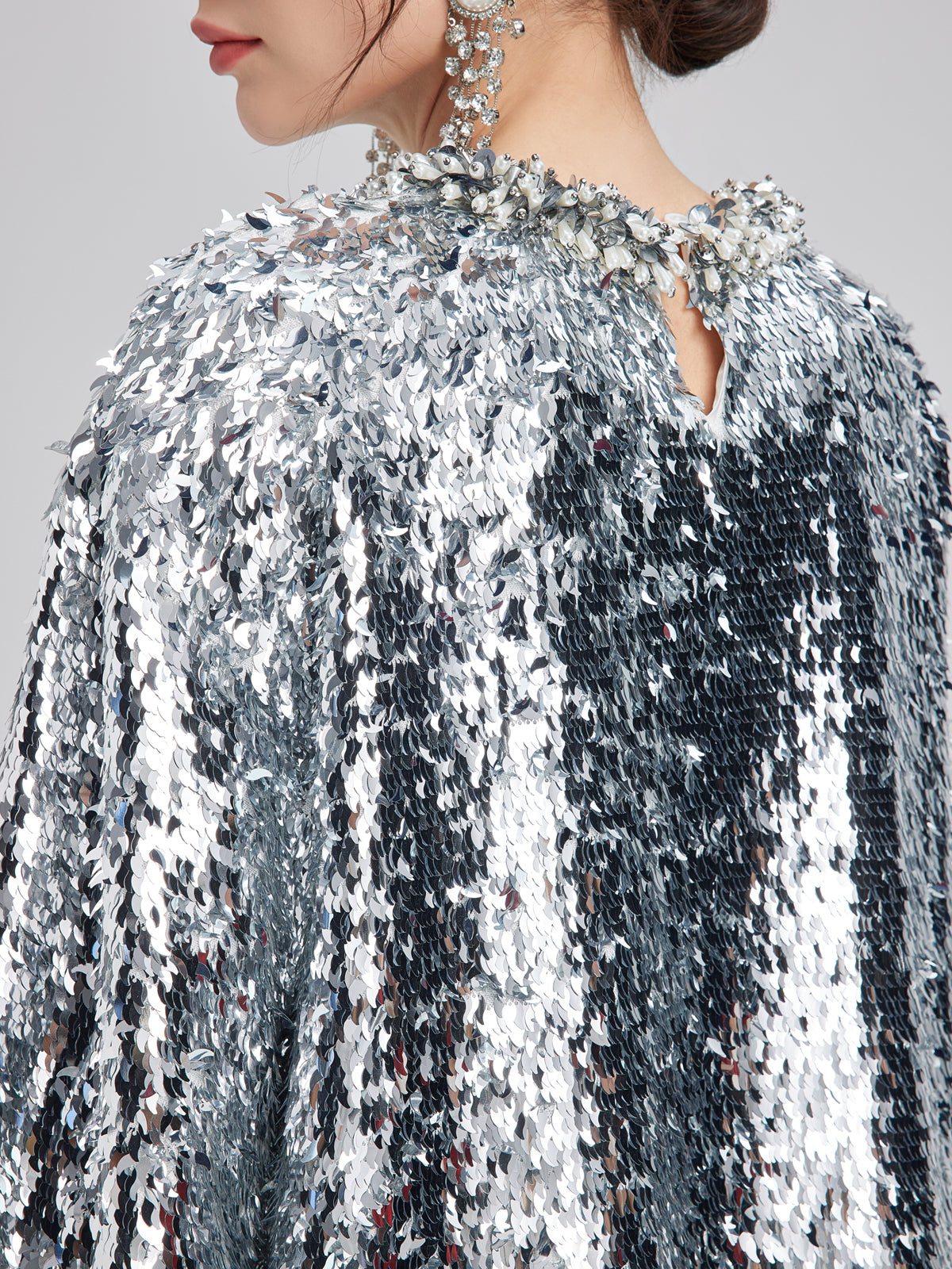 Sparkling Oversized-fit Sequin Top