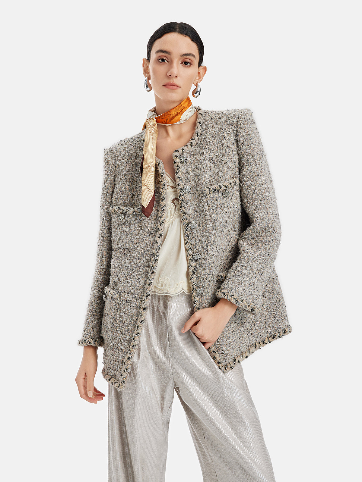 Chic French Tweed Jacket