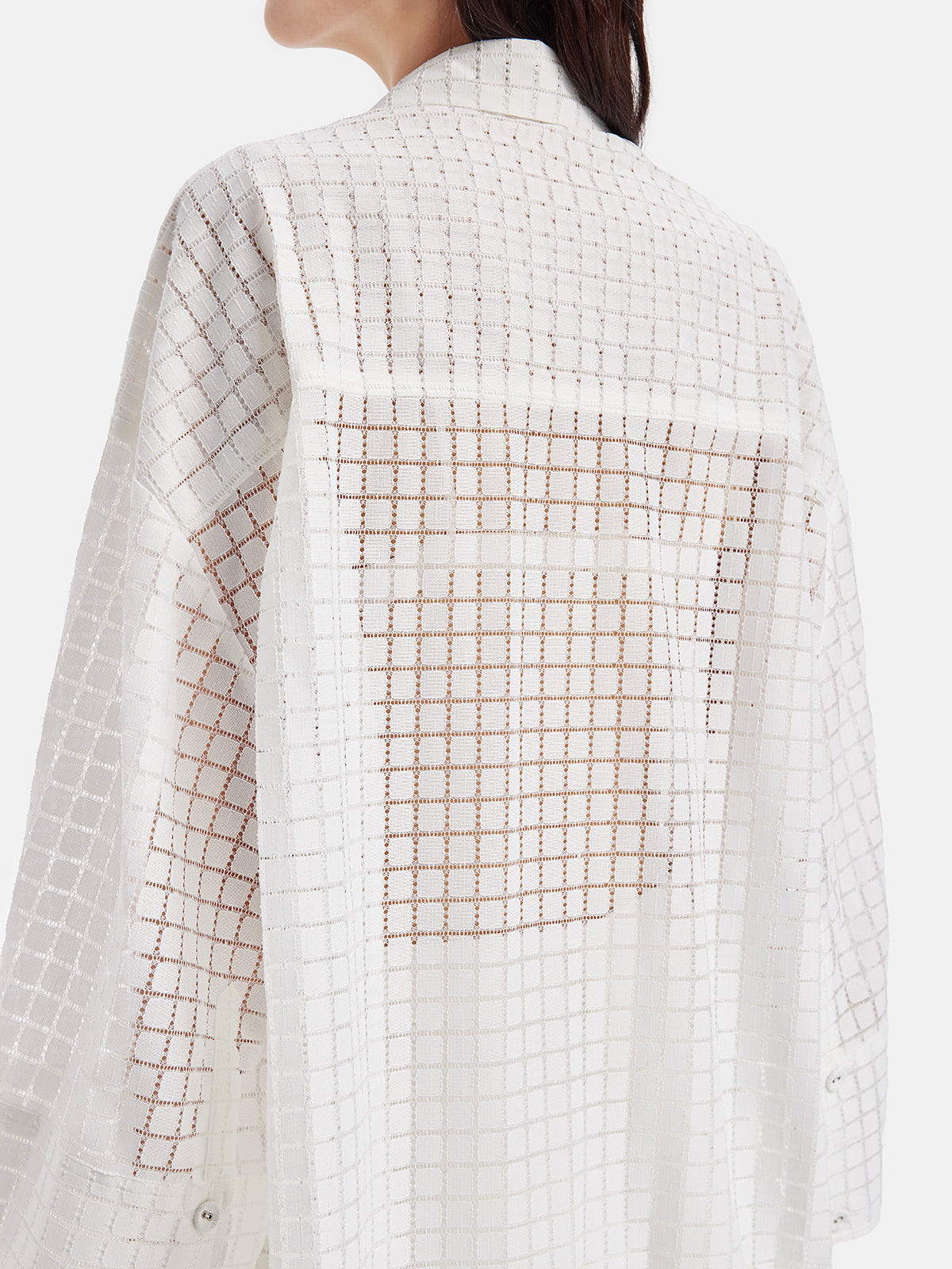 Chic Checkered Long Loose Shirt