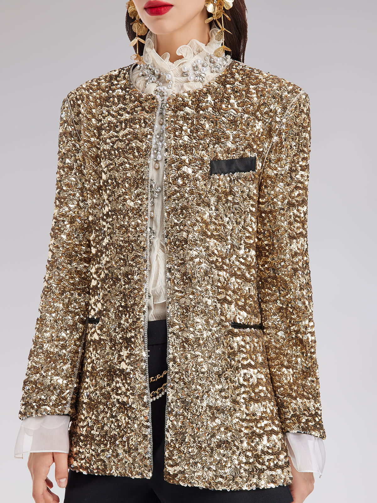 Modern clothing item with smooth texture and understated design