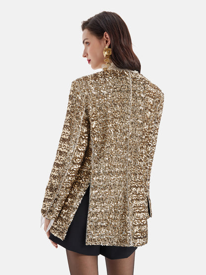 Light Luxury Sequin Heavy-Duty Blazer