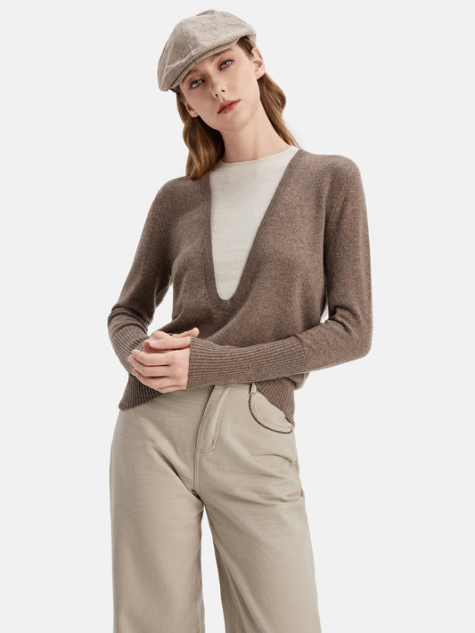 Two-in-One Cashmere Sweater