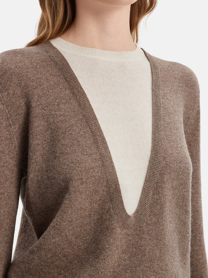 Two-in-One Cashmere Sweater