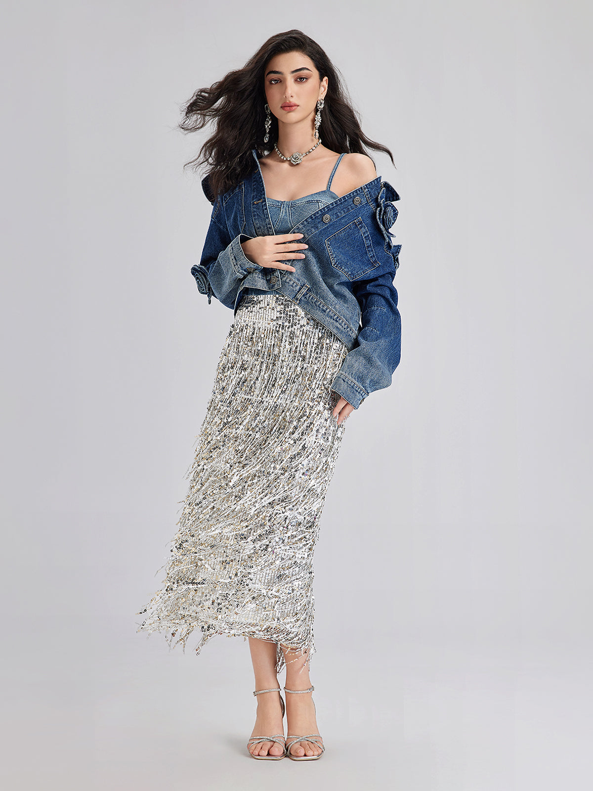Modern clothing piece with smooth lines and refined structure