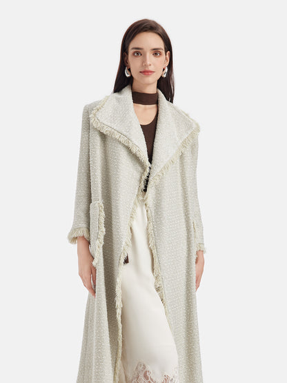 Tassel Textured Robe Coat