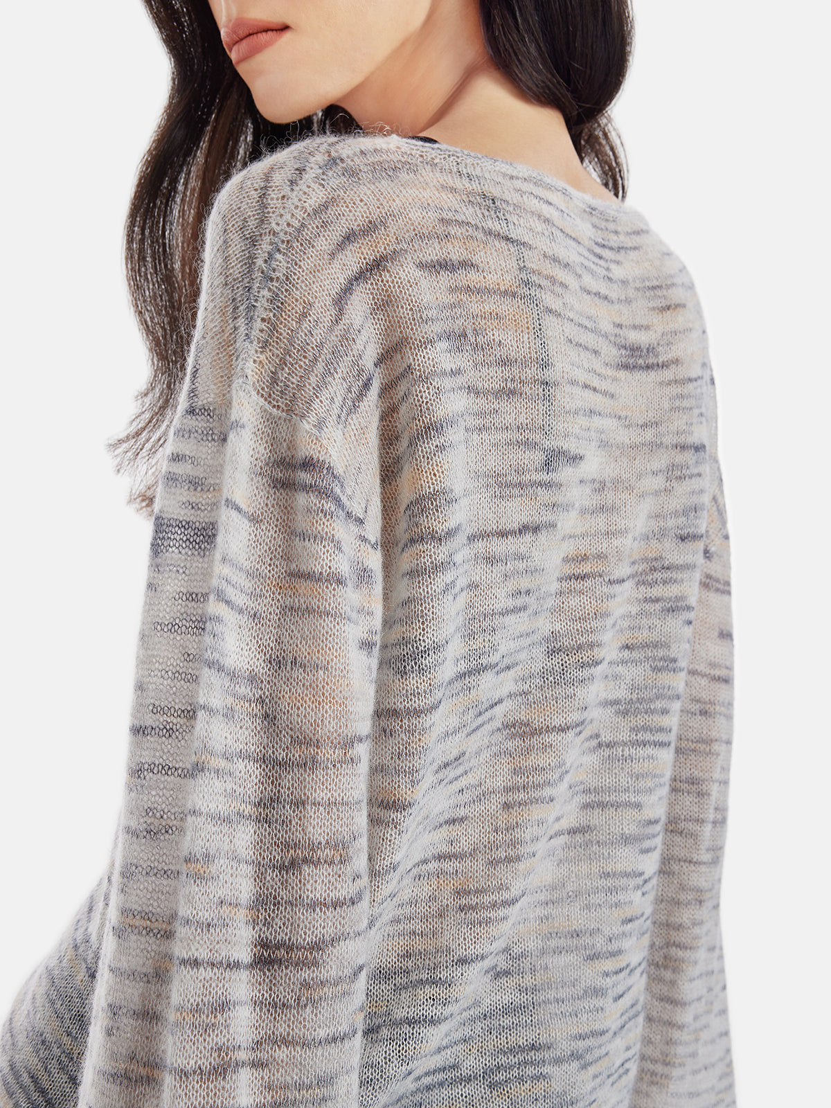 Artistic Ombre Mohair Pullover