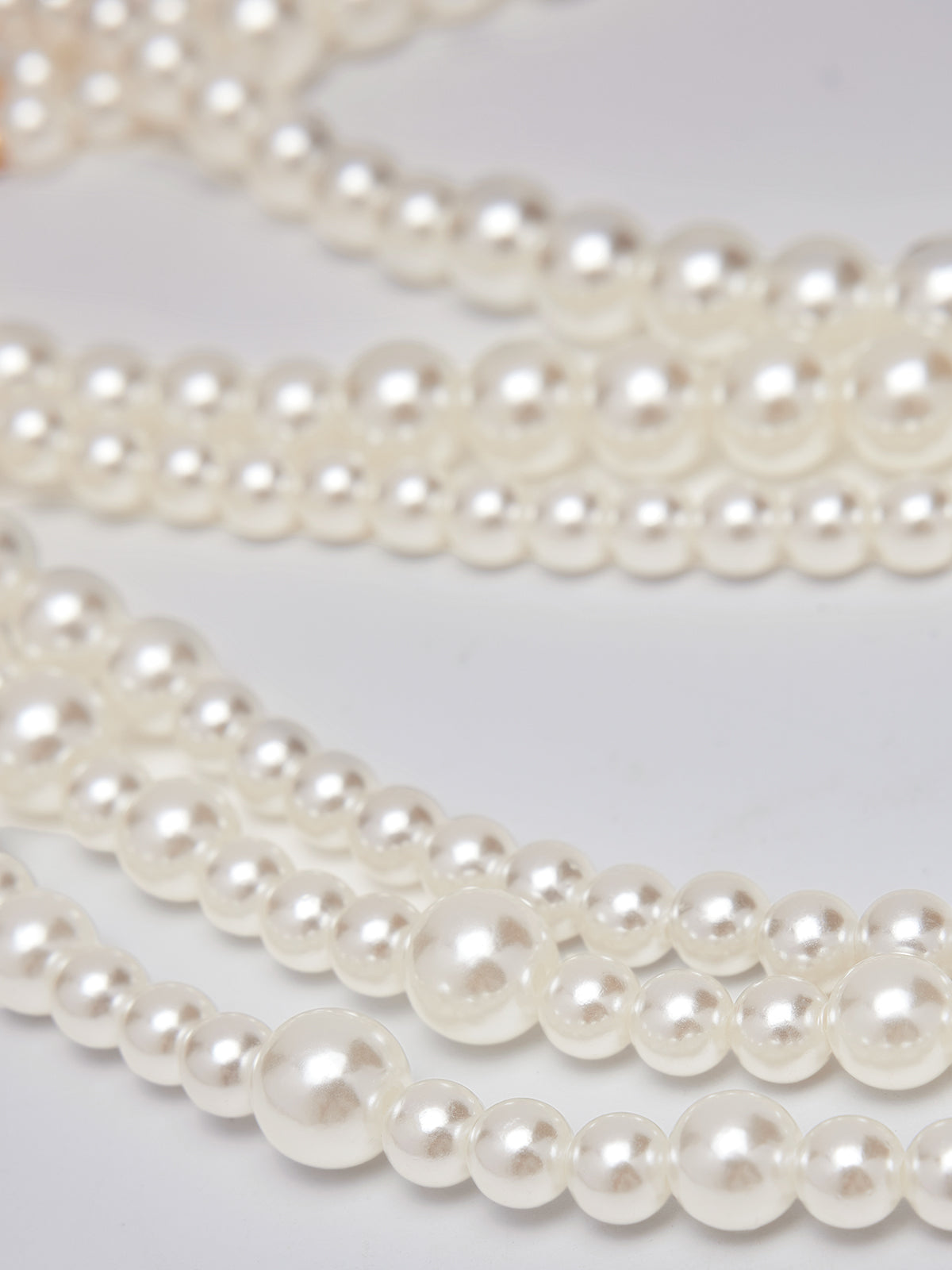 Layered Pearl Fringe Waist Chain