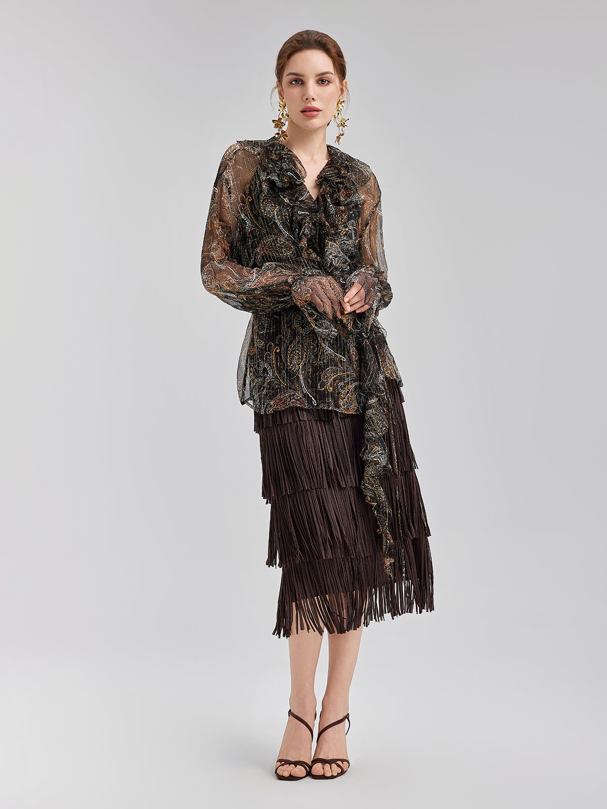 Western Knight Fringe Skirt