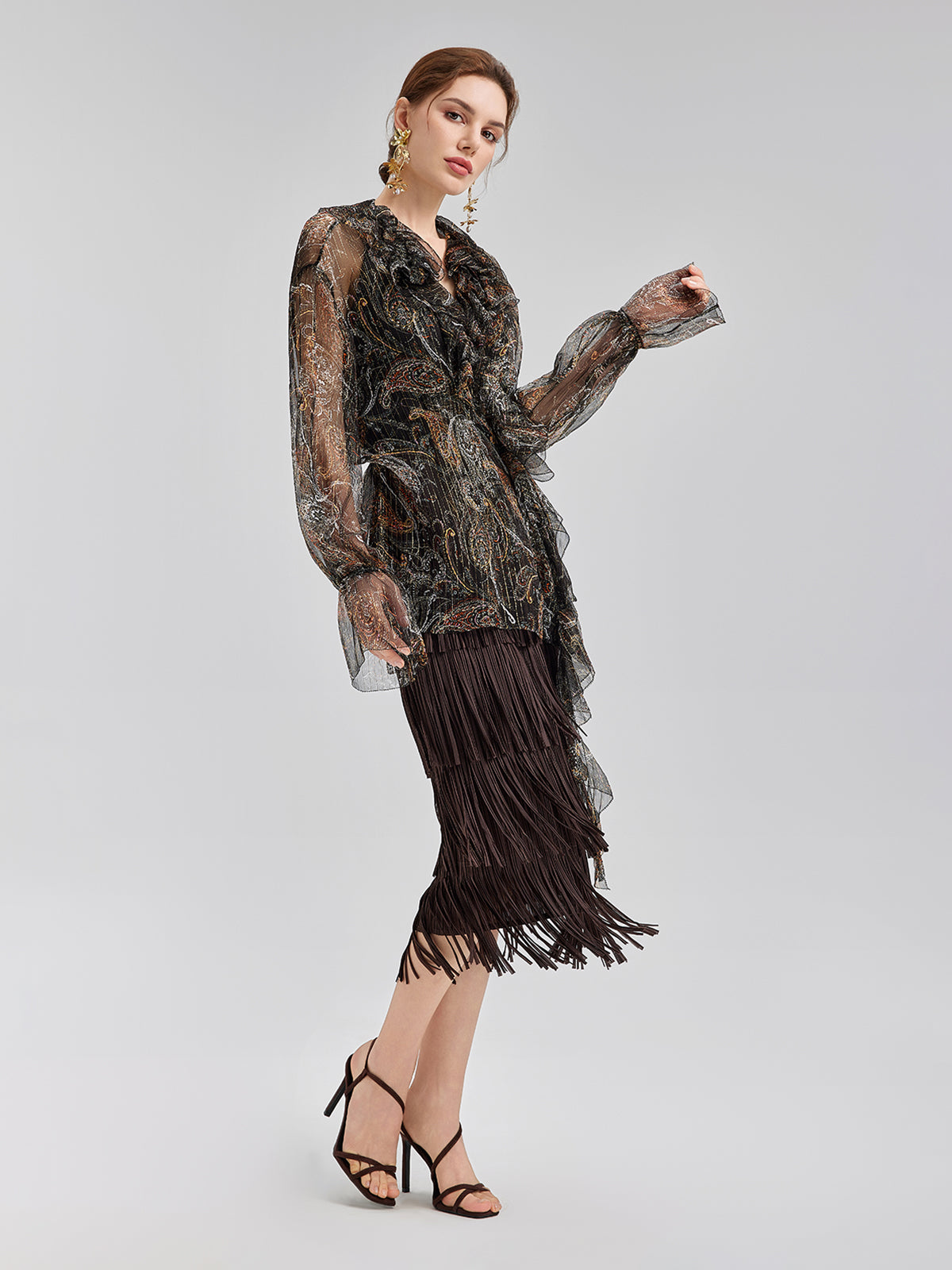Western Knight Fringe Skirt