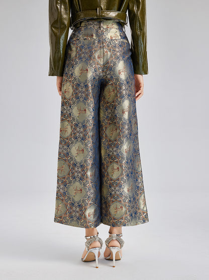 Haute Couture Intricate Jacquard Pants