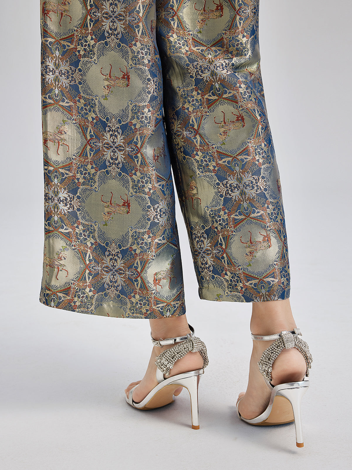 Haute Couture Intricate Jacquard Pants