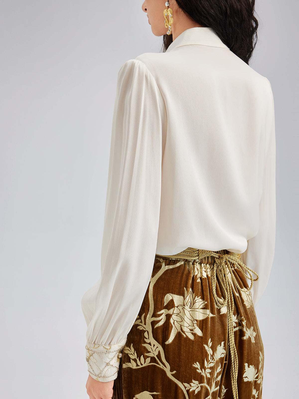 Luxurious Court-style Heavy Embroidered Beaded Top