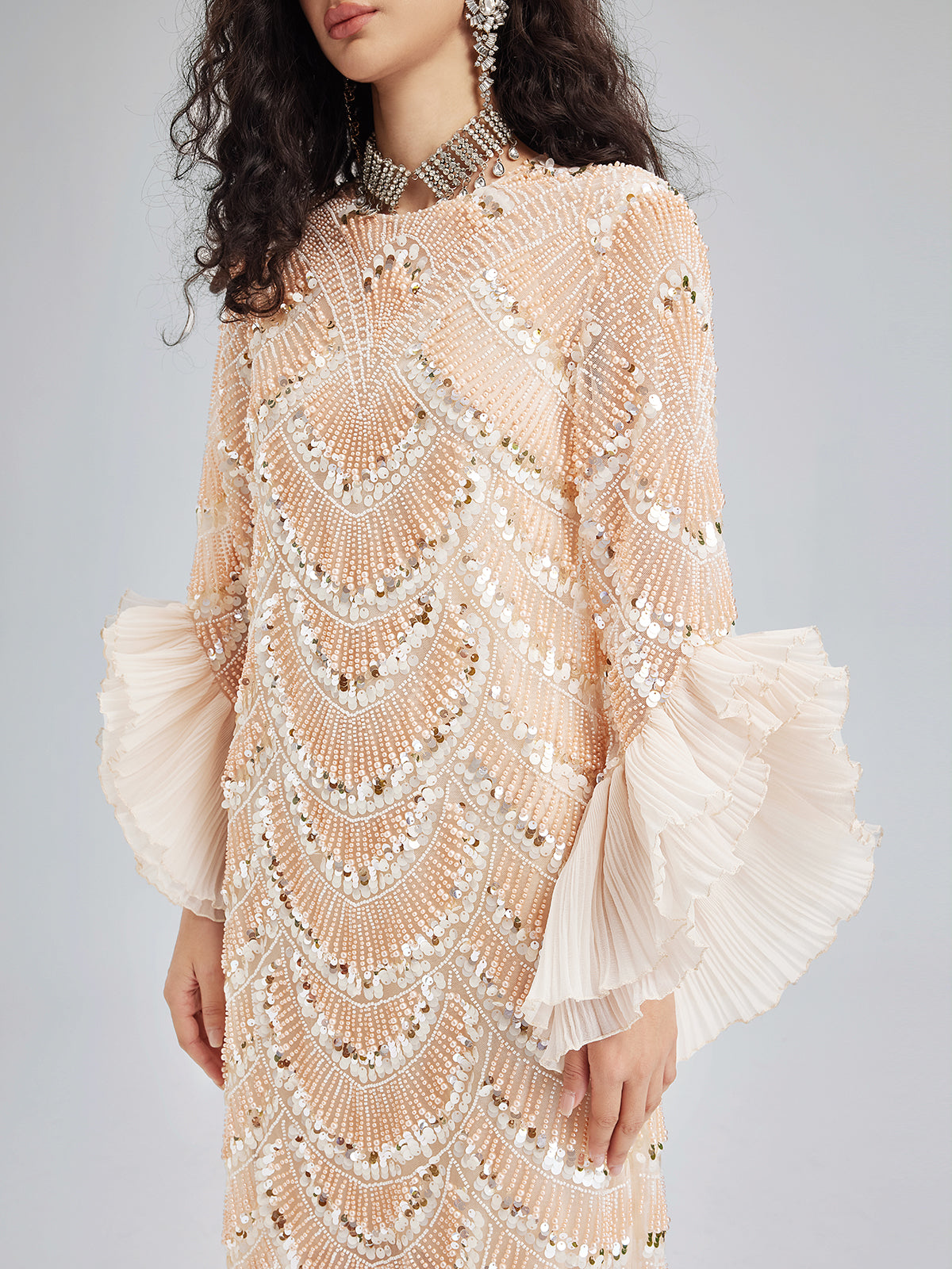 Final Sale | Custom Beaded Embroidered Gown