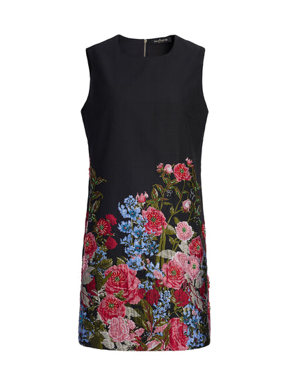 Limited Handcrafted 3D Beaded Floral Dress