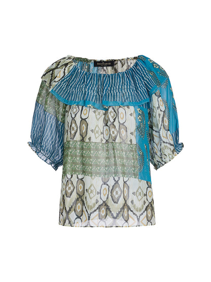 Elegant Soft Silk Convertible Blouse