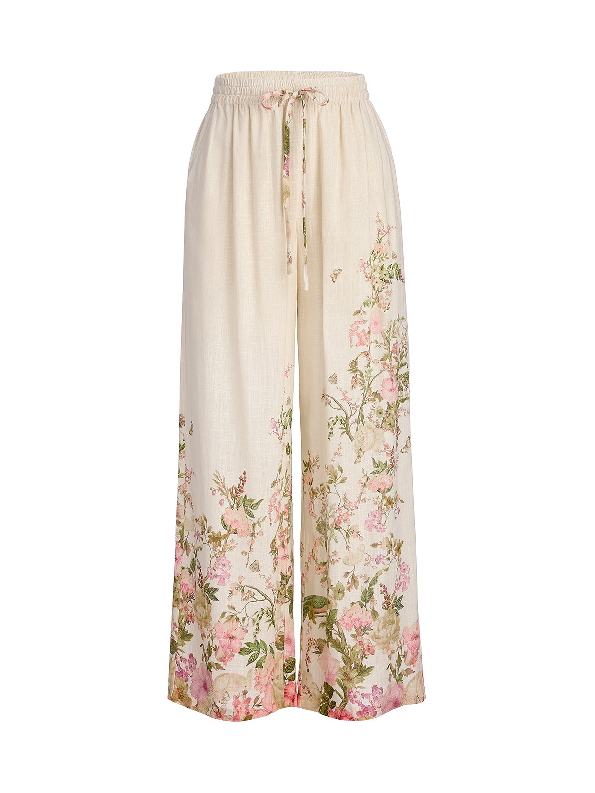 Cotton-Linen Printed Breathable Pants