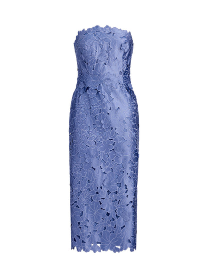 Embroidered Cutout Floral Maxi Dress