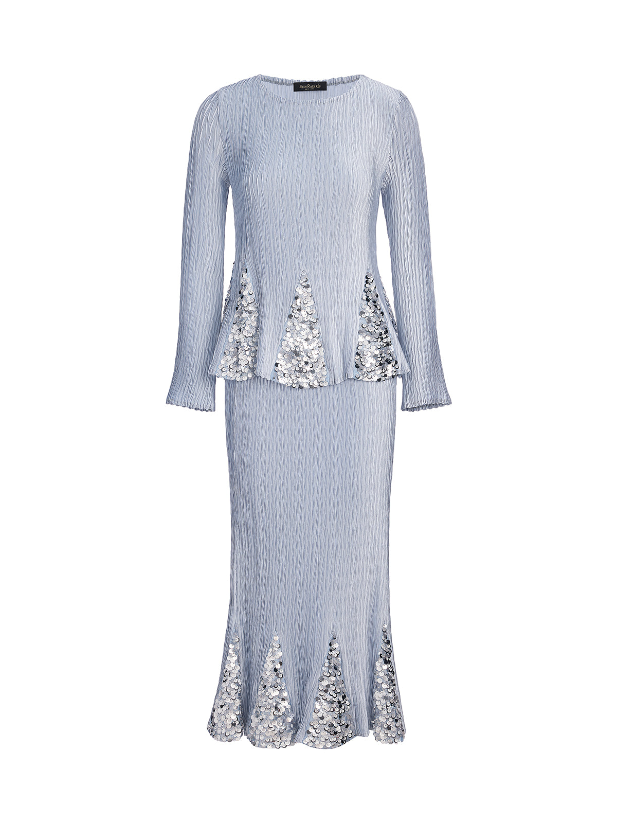 Pleated Sequin Mermaid Set