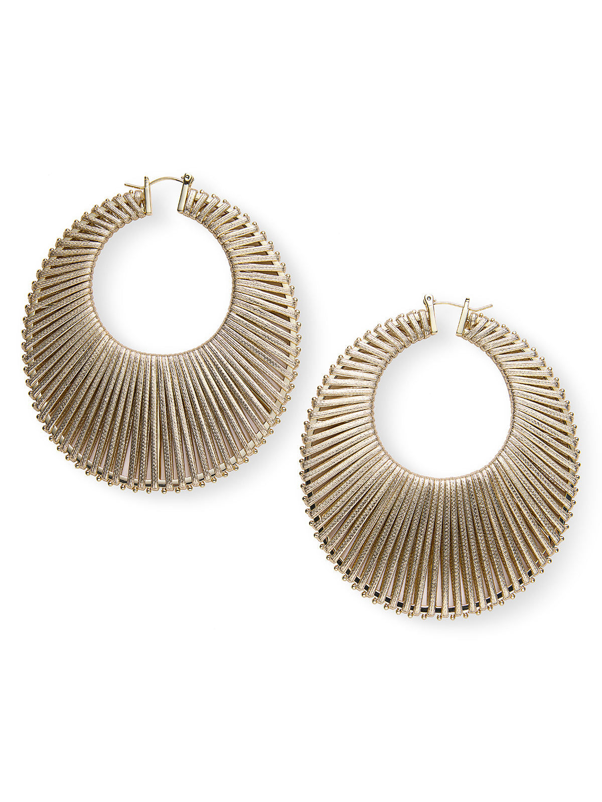 Sculpted Fan Statement Earrings