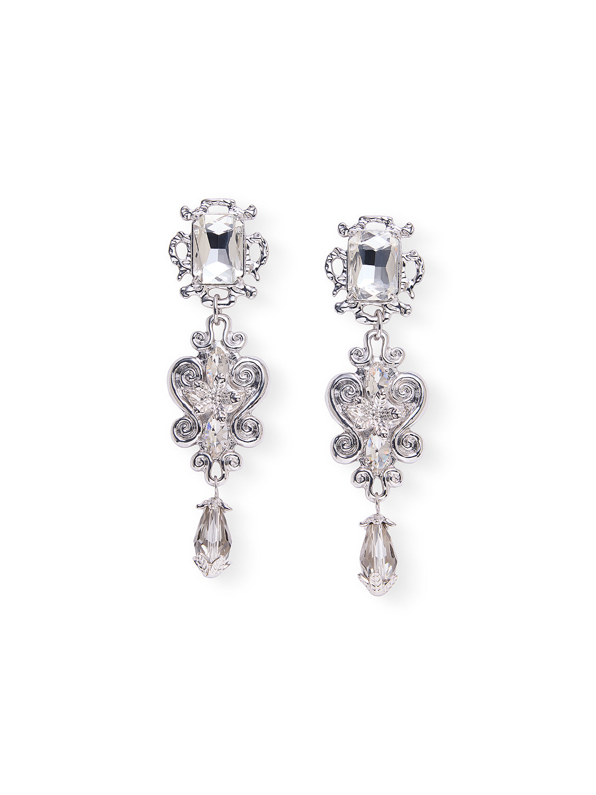 Vintage Crystal Drop Earrings