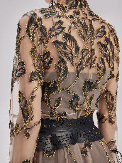 Bohemian Hollow Carved Leather Belt