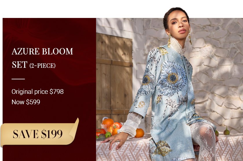 Azure Bloom Set Offer-$99 OFF